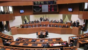 Panoramica interno consiglio regionale Sardegna
