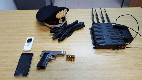 pistola sequestrata cc di compagna quartu
