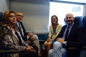 Pigliaru, Careddu e Morgante (AD Trenitalia) a presentazione contratto di Servizio2