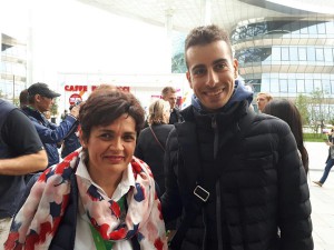 assessora turismo sardegna con campione sardo ciclismo aru