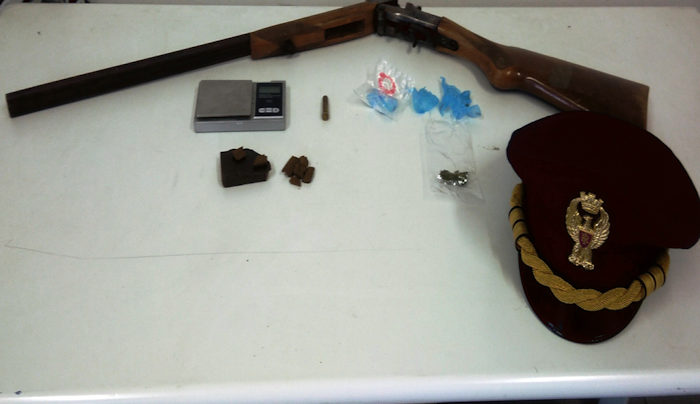 fucile sequestrato da polizia