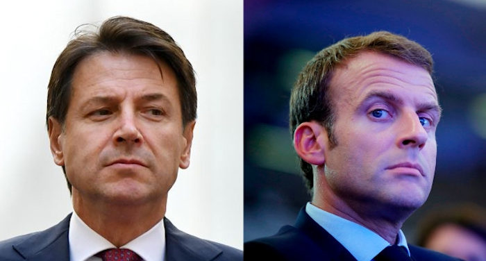 Conte_Macron_in pochi giorni salvini ci isola dall'europa