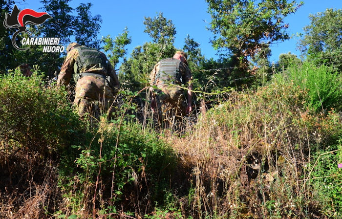 carabinieri alla ricerca di 5 escursionisti dispesi sulle montagne di Lula