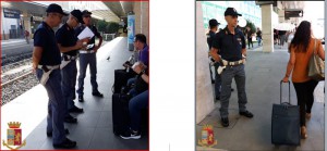 Personale polizia ferroviaria Sardegna in servizio