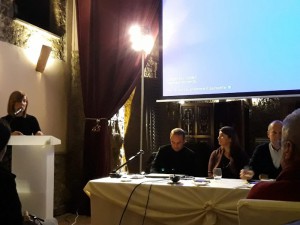 Avvio campagna elettorale di Valter Piscedda ricandidato per centro sinistra_nella foto l'on. Romina Mura