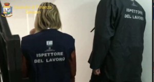 Militari gdf sasari e personale dell'ispettorato del lavoro in servizio per lavoro nero