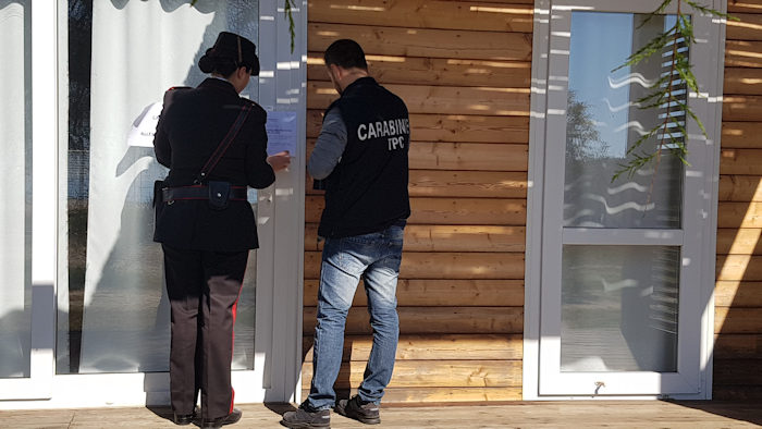 Sequestro campeggio da parte carabinieri ca