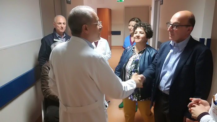 Assessore Nieddu visita ospedale san Martino di Oristano