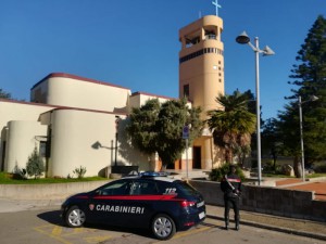 Chiesa Villacidro dove sono state arreste tre rome per furto