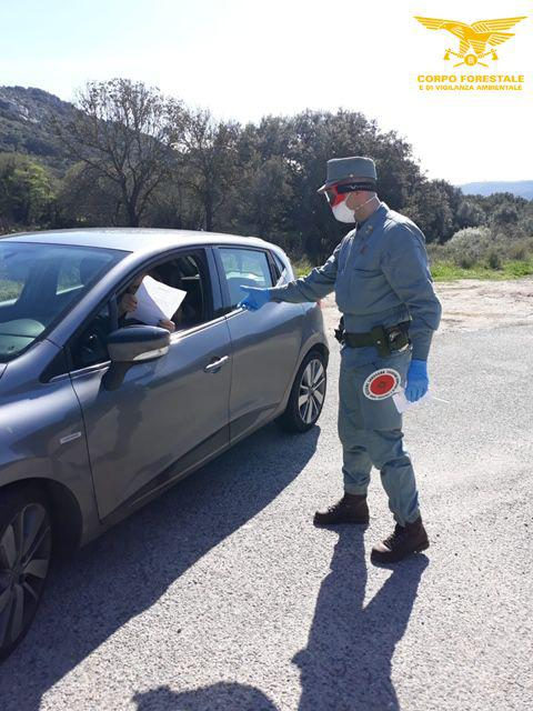 Corpo Forestale impegnato nei controlli per il rispetto sulla legge del Coronavirus