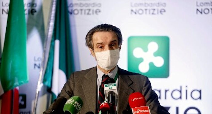 Presidente regione Lombardia Fontana