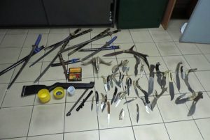 armi sequestrate a pregiudicato di Pirri