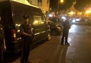 carabinieri in servizio notturno in centro citta'