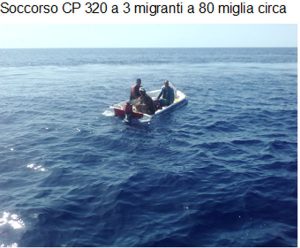soccorso migranti al largo delle coste sarde