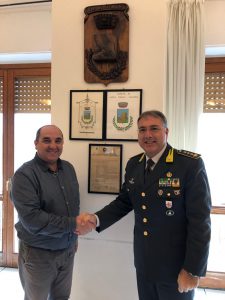 Comandante gdf ss con sindaco
