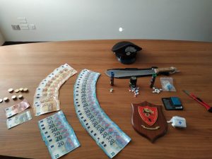Materiale sequestrato in circolo privato a Pirri