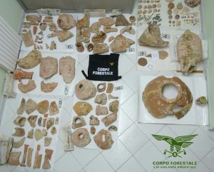reperti antichi sequestrati da forestali ca